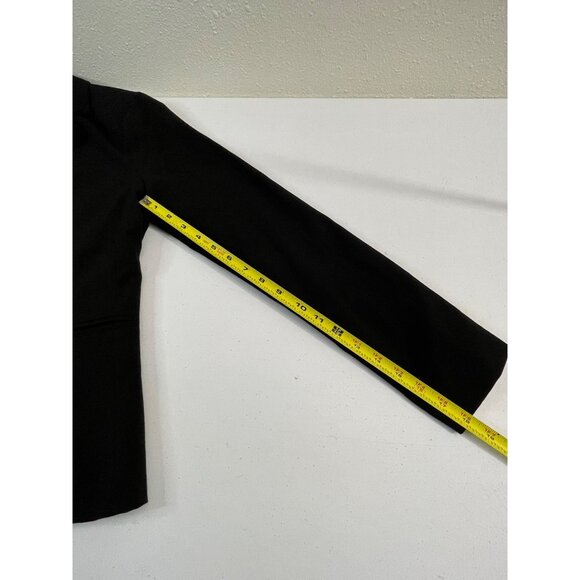 XOXO Women’s Black Blazer Size L Single Button Office Work Jacket - Picture 11 of 12